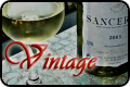 Loire Valley wines vintage table